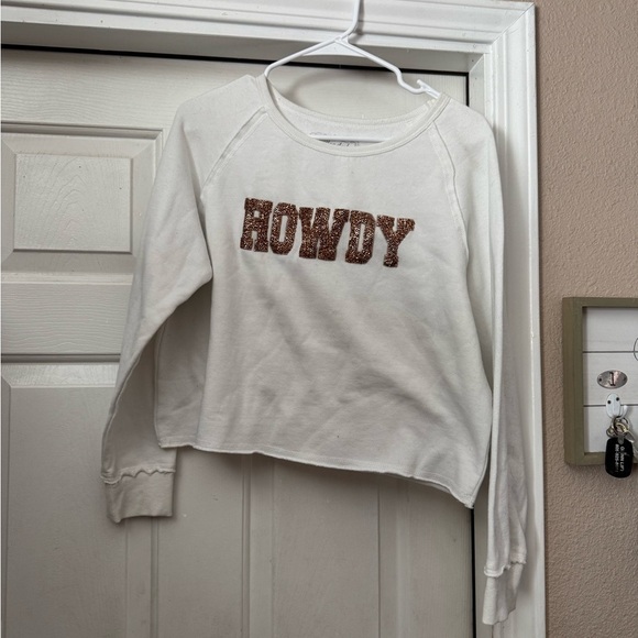blended Sweaters - Howdy cropped sweater